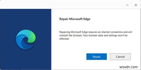 Windows11で動作しないときにMicrosoftEdgeを修復する方法 