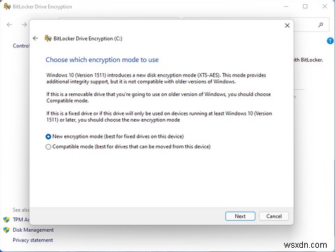 Windows11ハードドライブを暗号化する方法 