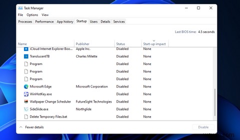 Windows11でスタートアッププログラムを無効にする7つの方法 