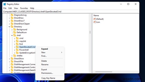 Windows11sのコンテキストメニューにコマンドウィンドウを開くオプションを追加する方法 