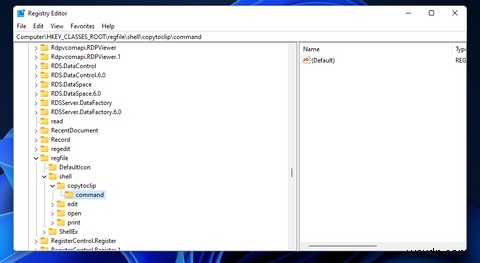 テキストファイルのクリップボードへのコピーオプションをWindows11のコンテキストメニューに追加する方法 