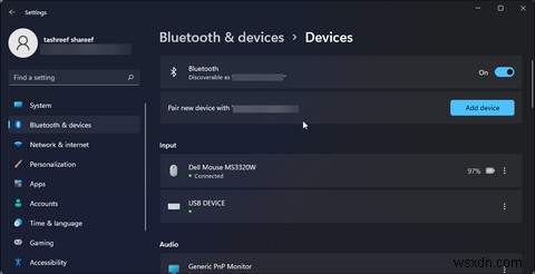 Windows11でBluetoothデバイスの名前を変更する方法 