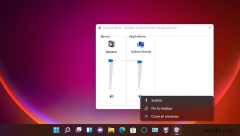 Windows11で古いボリュームミキサーを元に戻す方法 