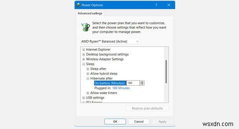 Windows11で休止状態モードをオンにする方法 