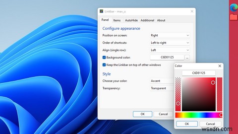 Windows11にタスクバーを追加する方法 