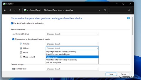 Windows11で自動再生設定を変更する方法 