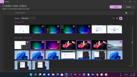 Windows11フォトアプリでビデオを作成する方法 