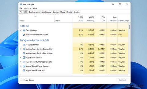 Windows 11でRAM、GPU、およびCPU使用率を確認する方法 