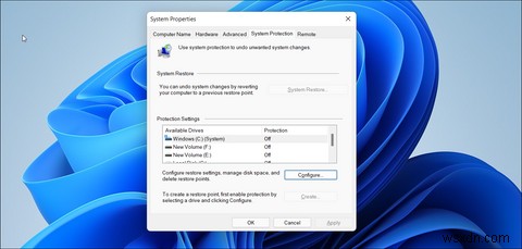 Windows11で復元ポイントを作成する方法 