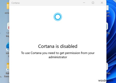 Windows11でCortanaを有効または無効にする方法 
