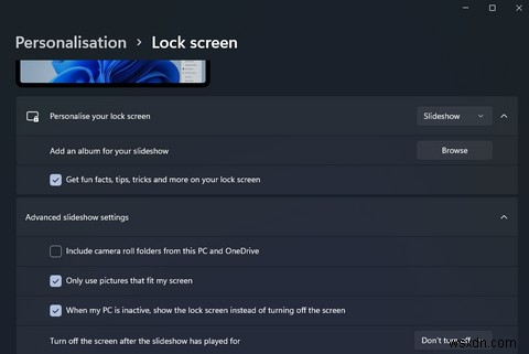 Windows11sのロック画面をカスタマイズする方法 