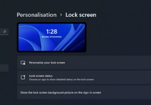 Windows11sのロック画面をカスタマイズする方法 