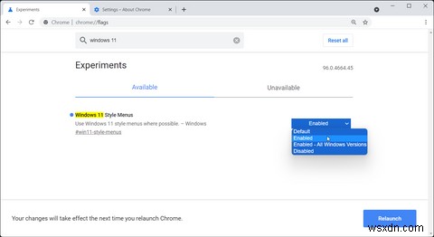 GoogleChromeの実験的なWindows11モードを有効にする方法 