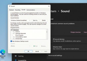 Windows11でサウンドを変更する方法 