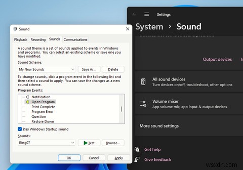 Windows11でサウンドを変更する方法 