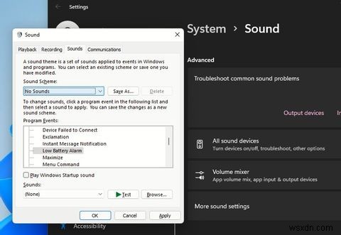 Windows11でサウンドを変更する方法 