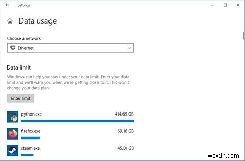 Windowsで帯域幅とデータ使用量を制限する方法 