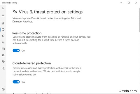Microsoft Defenderアンチウイルスをオンにして、リアルタイム保護を有効にする方法 