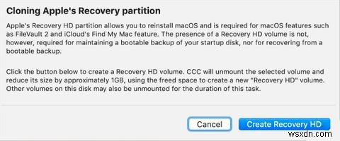 Macのリカバリパーティションを削除（または復元）する方法 