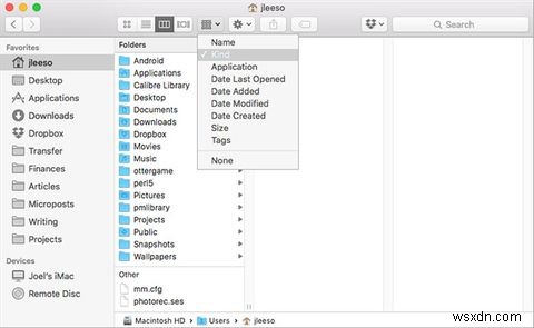 Macですべてのフォルダをデフォルトの表示および並べ替えオプションにリセットする方法 