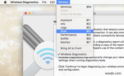 Macを使用してWi-Fi接続のトラブルシューティングを行う 