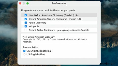 Macの辞書を使用して単語をすばやく検索する方法 