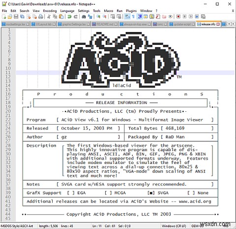 NFOドキュメントを開くための6つの最高のNFOファイルリーダー 