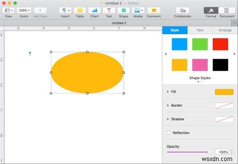 Macのページで簡単なフローチャートを作成する方法 