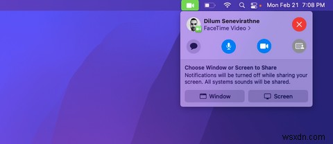 Macで画面共有を使用する方法 