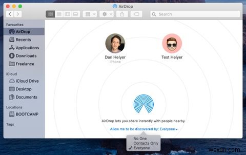 iPhoneまたはMacからAirDropする方法 