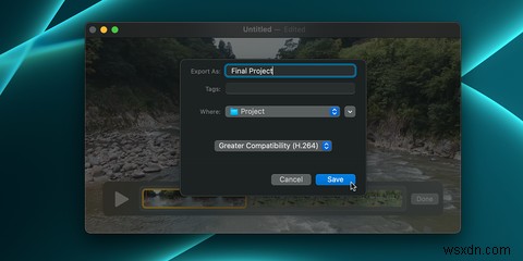 MacでQuickTimePlayerとビデオをすばやくマージする方法 
