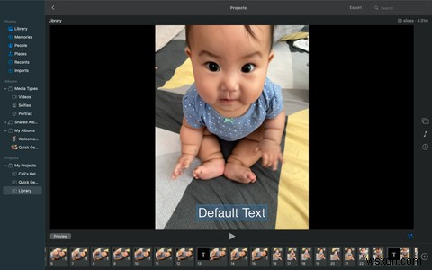 Macの写真にスライドショーを作成する方法 