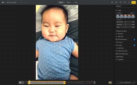 Macで写真アプリを使用してビデオを編集する方法 