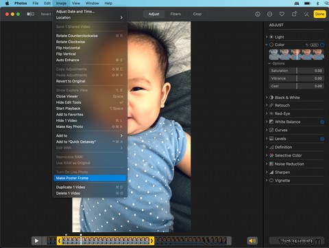 Macで写真アプリを使用してビデオを編集する方法 