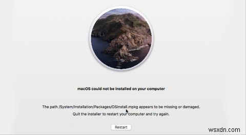 macOSをコンピュータにインストールできなかったエラーを修正する方法 