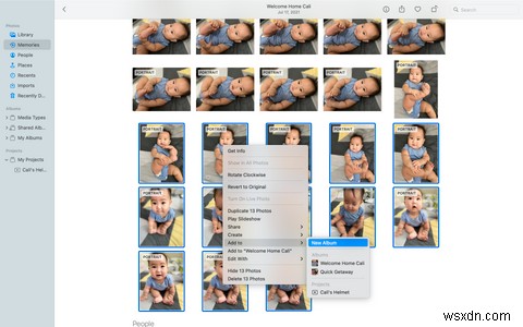 Macで写真のメモリを再生、表示、管理する方法 