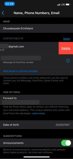 AppleIDのメールアドレスを変更する方法 