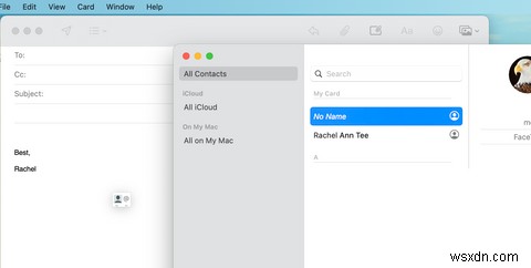 Macでメールで仮想名刺（vCard）を送受信する方法 