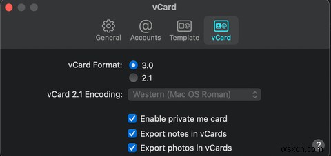 仮想名刺が必要ですか？ Macで無料で独自のvCardを作成する 