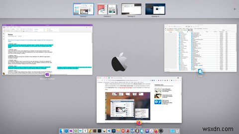 macOSでMissionControlを使用して複数のデスクトップを使用する方法 