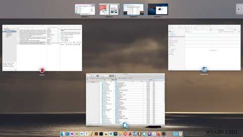 macOSでMissionControlを使用して複数のデスクトップを使用する方法 