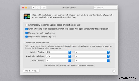 macOSでMissionControlを使用して複数のデスクトップを使用する方法 