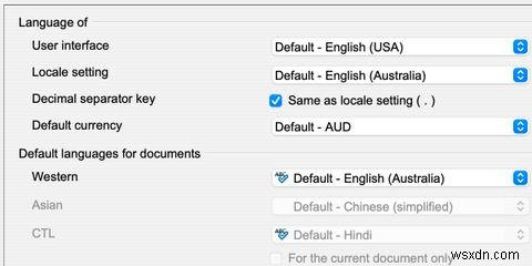 Macの5つのOfficeスイートでスペルチェッカー言語を変更する方法 