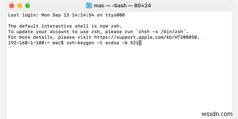 SSH-Keygenを使用してMacでSSHキーを生成する方法 