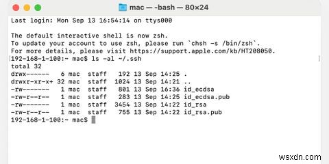 SSH-Keygenを使用してMacでSSHキーを生成する方法 