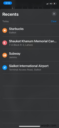 Apple Mapsで検索履歴を削除したいですか？方法は次のとおりです 
