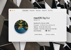 MacBookのモデル名と発売年を確認する方法