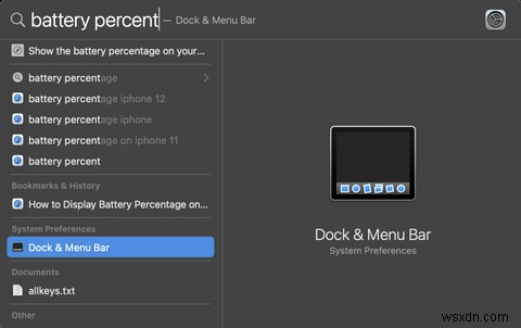 macOSのメニューバーにバッテリーのパーセンテージを表示する方法 