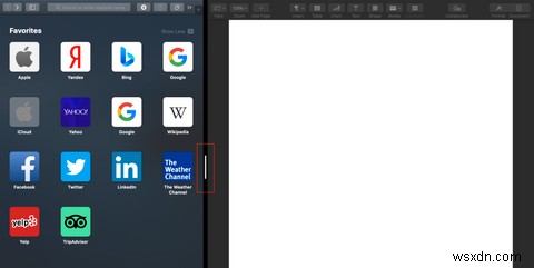 Macのスプリットビューで2つのアプリを並べて使用する方法 