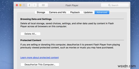 MacでFlashをアンインストールする方法 